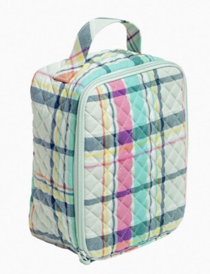 Vera Bradley Lunch Bunch Bag in pastel plaid retail $40
