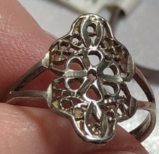 Vintage Sterling Silver Filigree Ring Sz 7 Southwest Estate