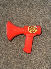 Firefighter Role Play Toy, Red Megaphone Bullhorn with Siren Sound