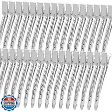 YGDZ Duck Billed Clips, 30pcs 3.5 Inch Metal Alligator Curl Hair Clips with H