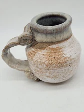 Vintage Art Pottery Clay Earthenware Stoneware Creamer Mug Vase 4" Primitive