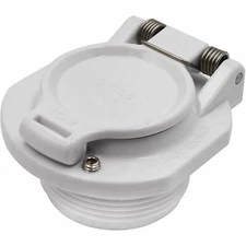 Free Rotation Pool Vacuum Vac Lock Safety Wall Fitting W400BWHP, White