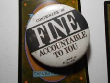 2-1/4" Fine Controller 1989 unknown location cello pinback button