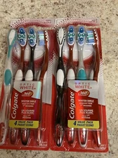 Colgate Optic White 360 Manual Soft Toothbrush, Soft (8 Pack)