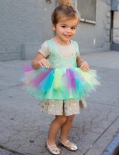 88 DISNEY COLLECTION BY TUTU COUTURE Sz2Y TINKERBELL FRENCH TERRY DRESS W/TUTU