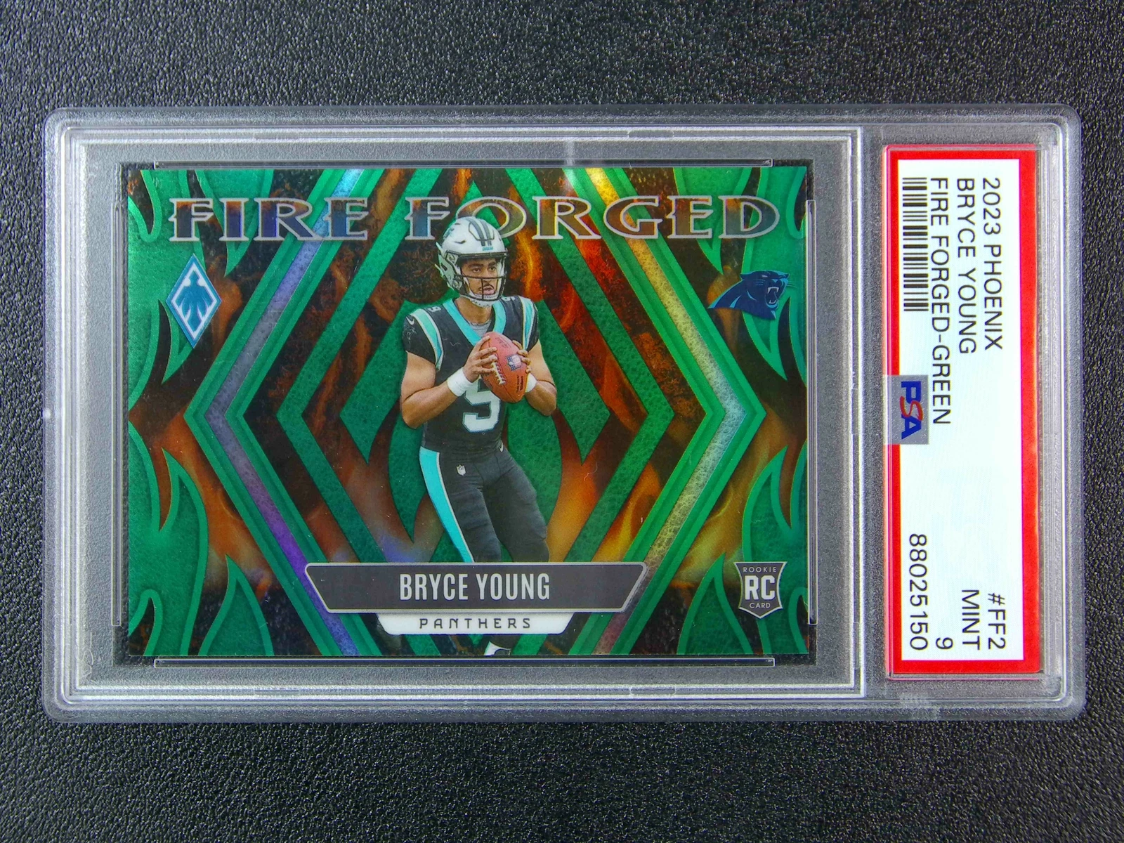 Bryce Young Panini Phoenix Fire Forged #FF2 Green