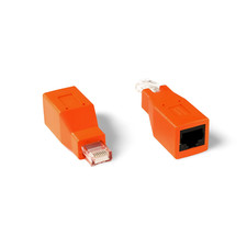 1in Network CrossOver Adapter Cat6 Cat5e - Orange