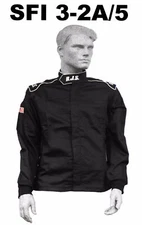 RJS RACING EQUIPMENT "ELITE" SFI 3-2/A5 RACING JACKET BLACK, X-LARGE, XL