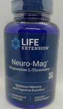 Life Extension Neuro-Mag  Magnesium L-Threonate, 90 vegetarian capsules