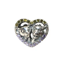 Pandora Lion King Simba & Nala Multicolor CZ & SS .925 Charm 798044NPRMX