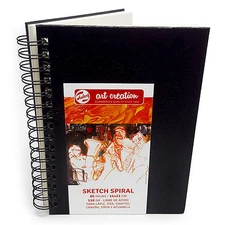 Royal Talens – Hardback Sketch Book - 14 x 21cm Spiral Bound - 80 Pages - 110gsm