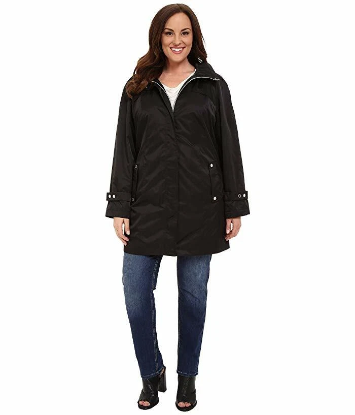 Plus size black anorak best sale jacket