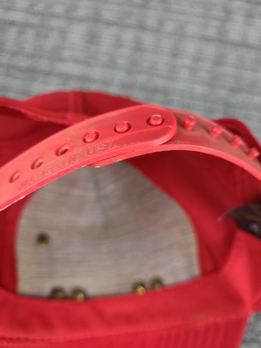 Cappello vintage Corpo dei Marines degli Stati Uniti rosso snapback grande patch stemma aquila bandiera USA - Foto 11 di 22