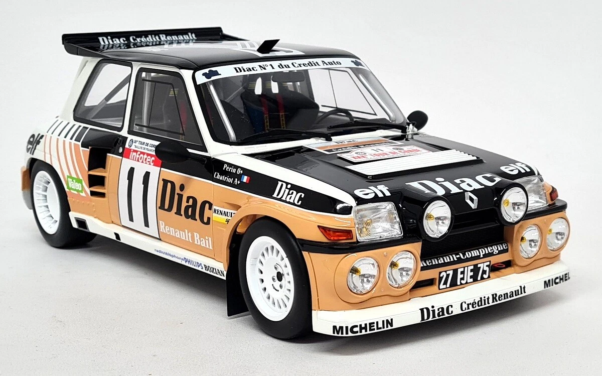 Otto 1/12 Renault 5 Maxi Turbo Rally Tour De Corse 1986 Large Resin Model  Car
