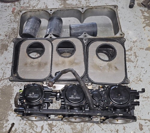 Kawasaki 1996 ZXI 1100 triple carb carbs carburetors rail carburetor 15003-3718 - Picture 8 of 9