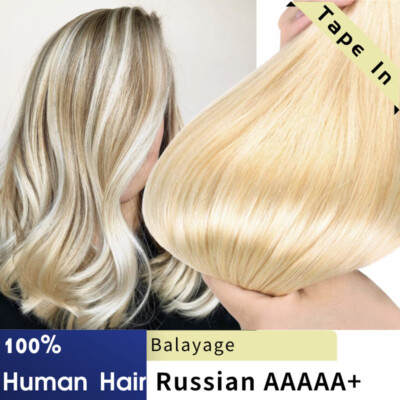 Invisible Tape Extensions Remy Echthaar Tape In Haarverlangerung 60CM Skin Weft