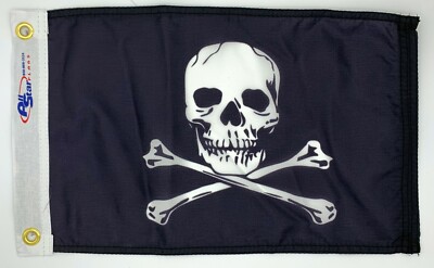 12x18'' Jolly Roger Nylon Boat Flag