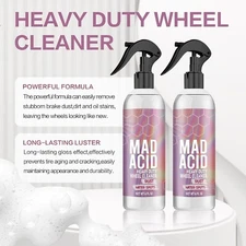 NEW! MAD ACID Heavy Duty Wheel Cleaner LOT OF 2 / 4 oz Bottles EXP:10/2028