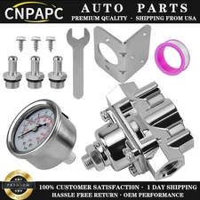 Low Fuel Pressure Regulator Gauge for Holley 12-804, Adjustable for Quick Fuel