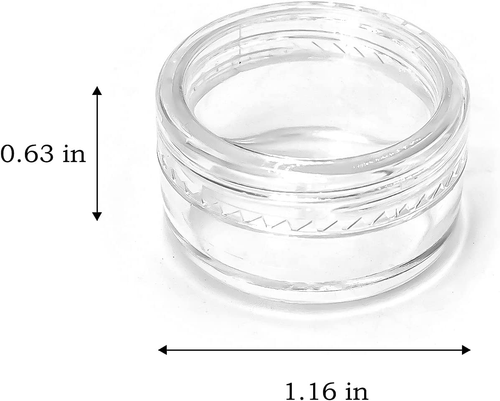 55Pcs 5 Grams Sample Containers with Lids and Labels, Small Little Mini Tiny Con - Picture 2 of 12