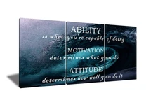 Motivational Wall Art Home Decor Inspirational Entrepreneur Quotes Posters Pr...
