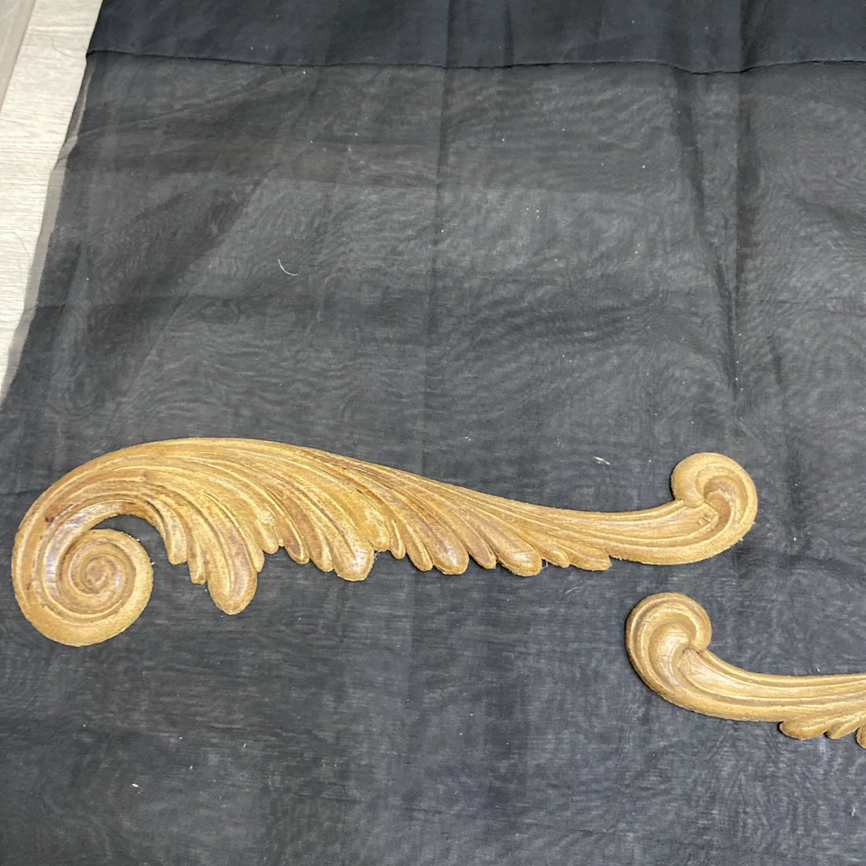 (2) Apliques onlay de madera vintage Foto 4 de 4