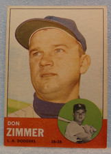 1963 Topps Don Zimmer Baseball Trading Card (#439)