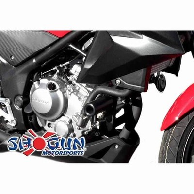 Shogun No-Cut Frame Sliders Black #750-3129 for Honda CB300F 2015-2016