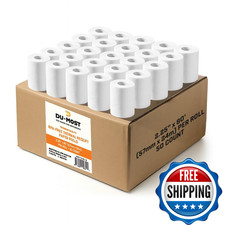 Du-Most 5230 Thermal Receipt Paper Rolls 2-1/4 X 80 Ft 50 Pack Bpa Bps Premium