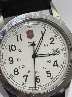 Victorinox Swiss Army Infantry Mens Watch 38mm Silver Tone Date