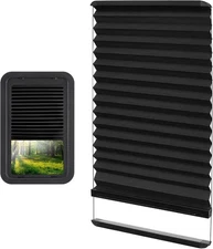 RV Thin Pleated Shade Replacement Compatible with Lippert Prepped Entry Doors/Th