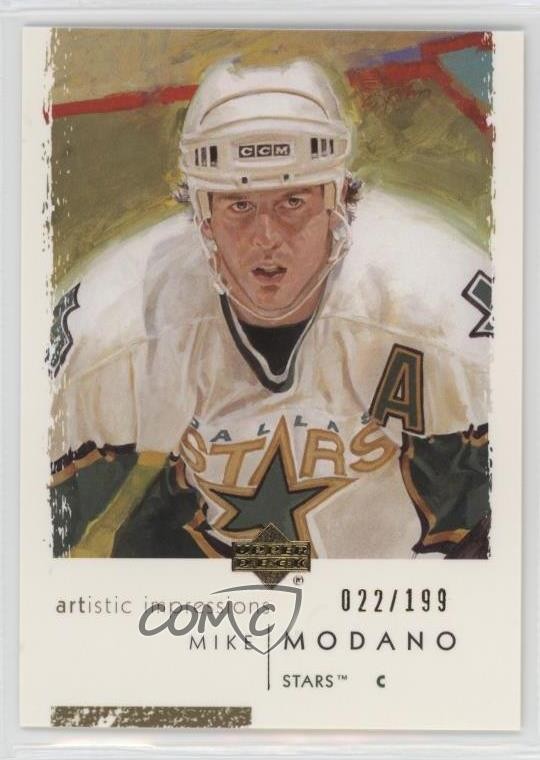 2002-03 Upper Deck Artistic Impressions Gold /199 Mike Modano #30 HOF 4f5