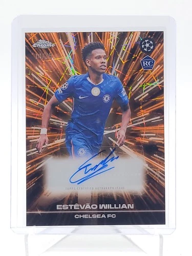 2025 Topps Chrome Estêvão Willian Orange /25