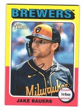2025 Topps Hertiage #539 Jake Bauers Milwaukee Brewers Baseball Card