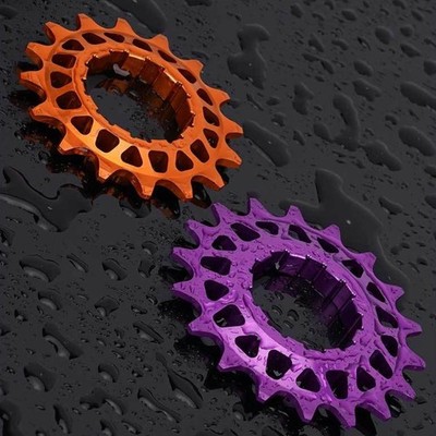 Schwungrad f��r MTB Single Speed 16T 18T Aluminiumlegierung CNC Hohlausf��hrung
