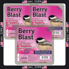 Heath Outdoor Products Berry Blast Suet Cakes - 3 Pack for Wild Birds