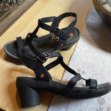 ART Alfama Sandalette Sandale Damen schwarz Gr 38 Leder Top!