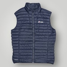 Mens Navy Berghaus Hydroloft Vaskye Puffer Gilet Jacket (Size XL) T279