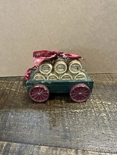 Maker’s Mark Limited Edition Bourbon Barrel Wagon Christmas Holiday Ornament