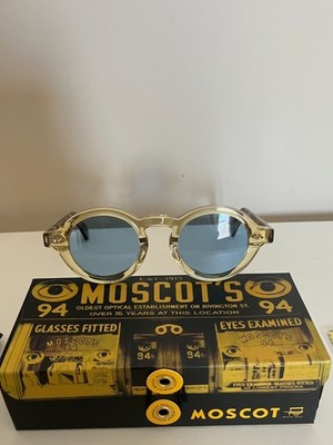MOSCOT ORIGINALS NYC FOYGEL SUN CITRON/TORTOISE Gr. 46 mm Sonnenbrille blau