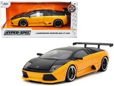 Lamborghini Murcielago LP 640 Yellow/Matte Black Hyper-Spec 1/24