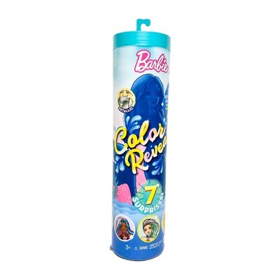 Barbie Color Reveal Mermaid Series Metallic Doll 7 Surprises Mystery Tube Toy