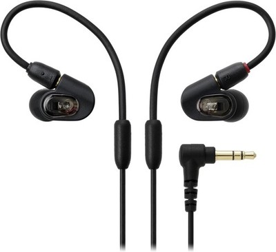 Audio-Technica ATH-E50 Professionelles In-Ear Monitor IEM 44 Ohm Schwarz