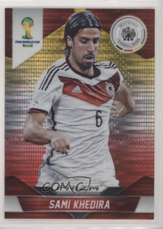 2014 Panini Prizm World Cup Yellow & Red Pulsar Prizm Sami Khedira #87 0pa4