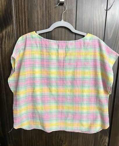 vintage You Babes Crop Top size XL 70s 1980s - Picture 5 of 8
