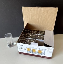 JoyJolt  Afina Heavy Base 3.25" Shot Glass Set of 11 New in Box