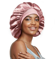 22 Momme 100 Real Mulberry Silk Bonnet for Sleeping Women, Large Hair Care Bonn