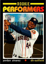 2020 Topps Heritage Yordan Alvarez #RP-1 Rookie Performers Rookie Card (RC). rookie card picture