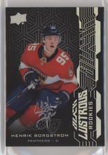 2018-19 SPx UD Black Lustrous Rookies Auto Henrik Borgstrom #LR-HB Auto 01ks