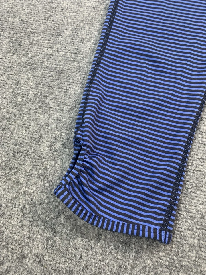 PrAna Leggings Mujer Pequeños Azul Rayas Pierna Cónica Elastizados Ligeros Activos Foto 4 de 4